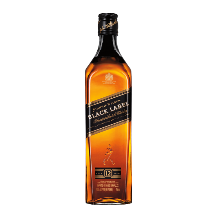 Johnnie Walker Scotch Blended Black Label 12yr 750ml