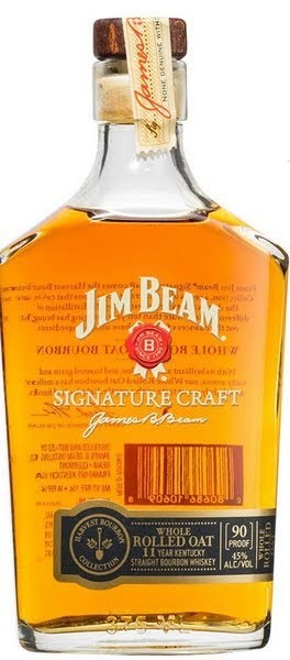 Jim Beam Bourbon Whole Rolled Oak Signiture Craft Kentucky 90pf 11yr 375ml