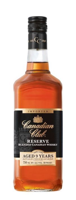 Canadian Club Whiskey Blended Reserve Canadian 9yr 750ml