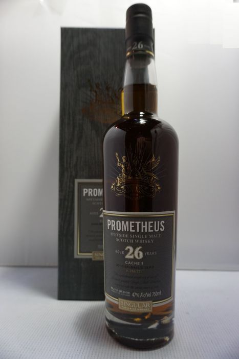 Prometheus Scotch Single Malt Speyside Cache 1 Singular Rare 94pf 26yr 750ml