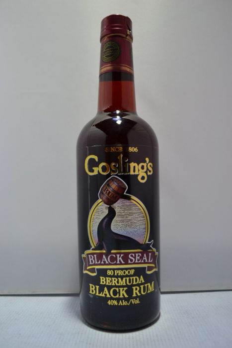 Goslings Black Seal Rum Bermuda Caribbean 750ml