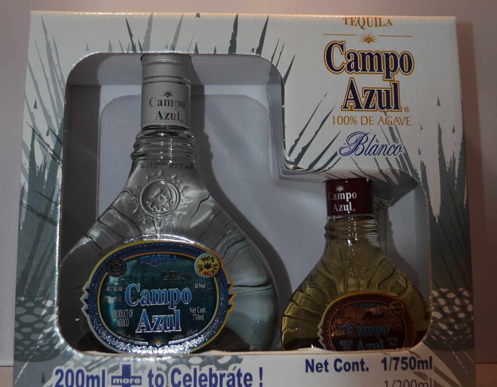 Campo Azul Tequila Blanco Gift Pk 750 200ml Liquor Store Online