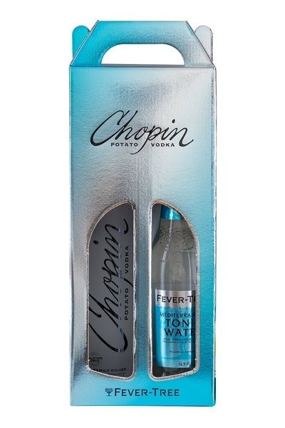 Chopin Vodka Potato Poland Gft Pk 500ml Fever Tree Tonic 750ml