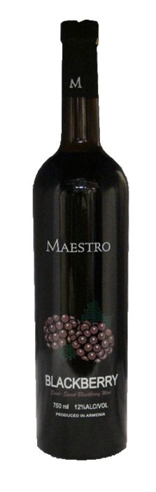 Maestro Blackberry Wine Semi Sweet Armania Nv 750ml