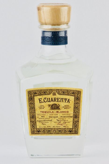 E Cuarenta Tequila Blanco 750ml