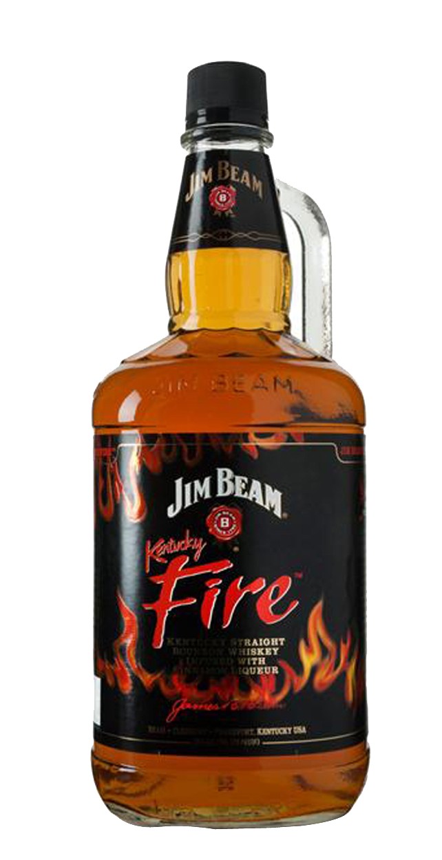 Jim Beam Fire Bourbon Infused Cinnamon Kentucky 1.75li Whisky Liquor