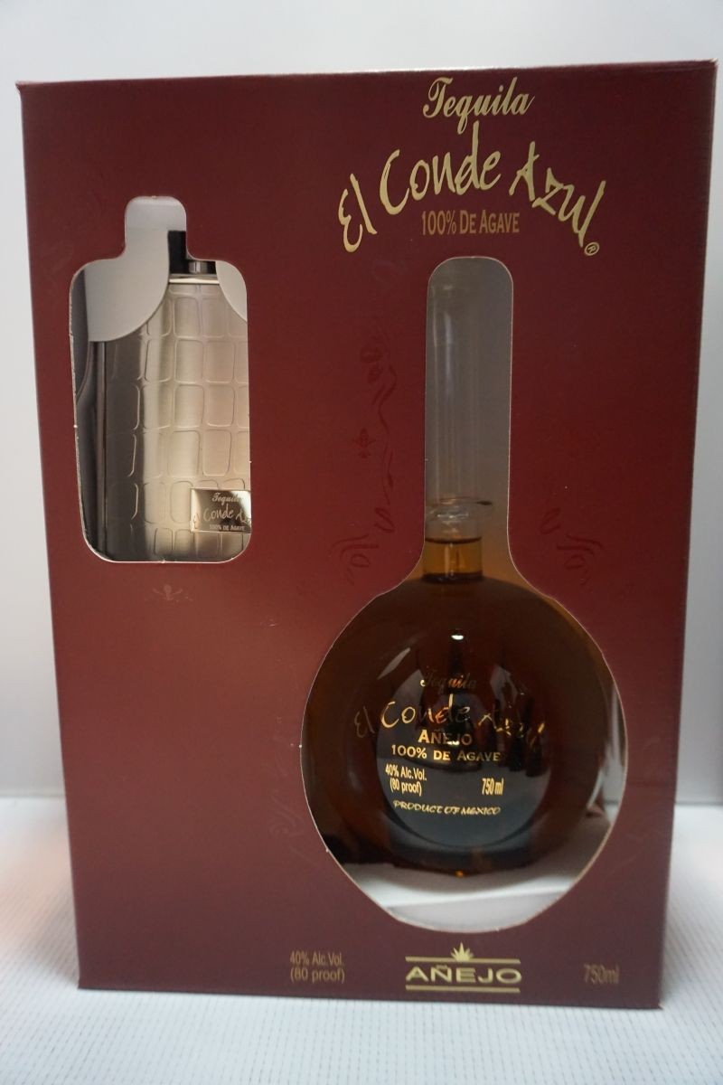 El Conde Azul Tequila Anejo 750ml