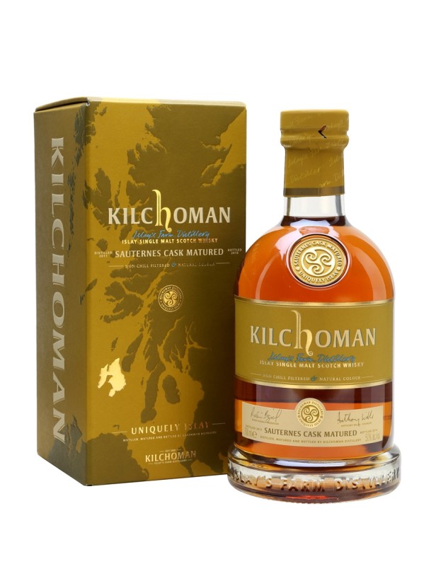 Kilchoman Scotch Single Malt Sauternes Cask Matured Islay 100pf 750ml