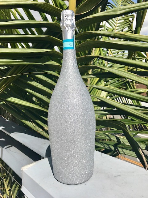 Blu Prosecco Sparkling Italy W/ Glitter Design 1.5li