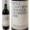 Ridge Trentadue Ranch Geyserville Sonoma Zinfandel 1978