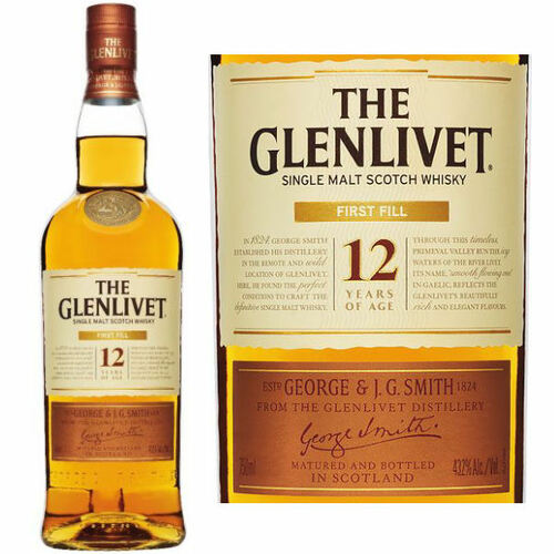 The Glenlivet First Fill 12 Year Old Speyside Single Malt Scotch 750ml
