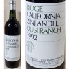Ridge Dusi Ranch San Luis Obispo Zinfandel 1992