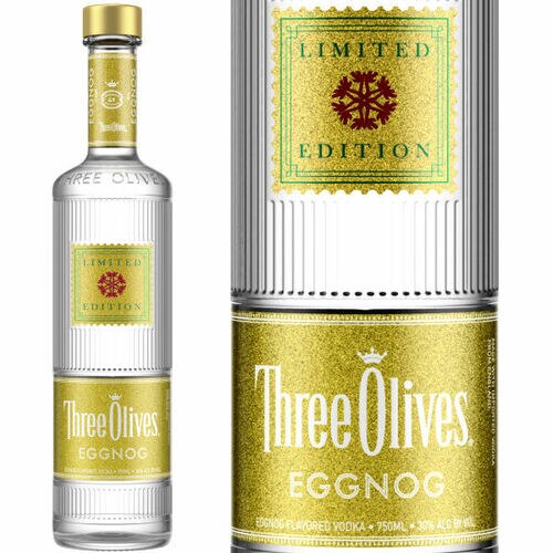 Three Olives Limited Edition Egg Nog Vodka 750ml Nationwide Liquor