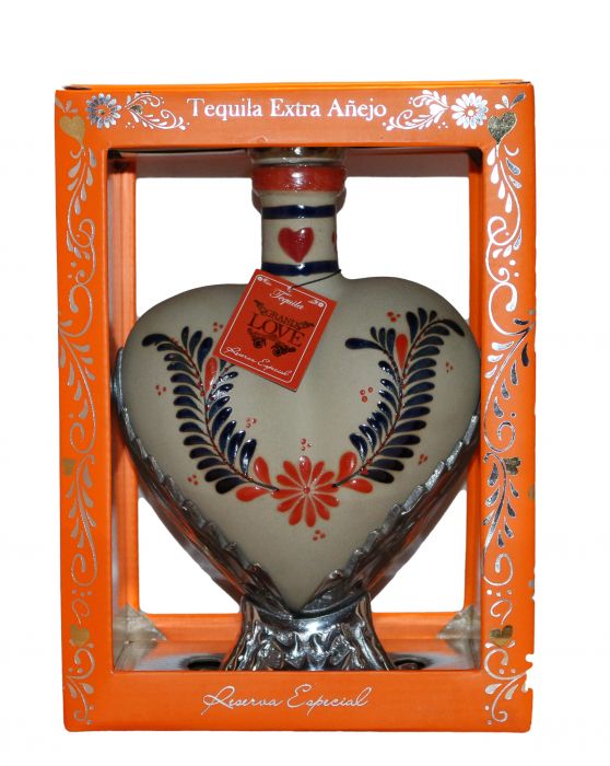 Grand Love Tequila Anejo Ceramic Bottle 750ml