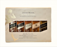 Johnnie Walker Discovery Pack Scotch Blended (black, Double, Gold, 18yr, Blue) 5x50ml