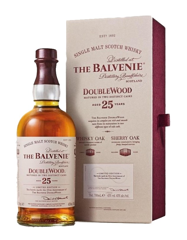Balvenie Scotch Single Malt Doublewood 86pf 25yr 750ml
