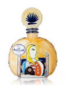 Los Azulejos Tequila Anejo Handmade Picasso Bottle #5 750ml