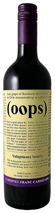 Oops Cabernet Franc Carmenere Voluptuous Beauty 750ml