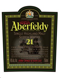 Aberfeldy Scotch Single Malt 21 Year 750ml