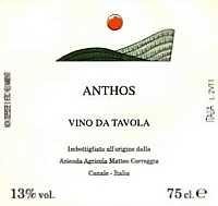Matteo Correggia Vino Rosso Anthos 750ml