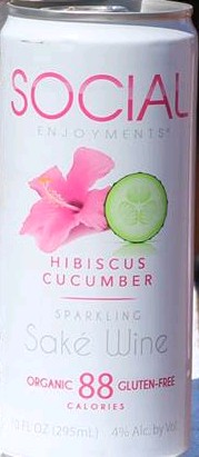 Social Enjoyments Sparkling Sake Hibiscus Cucumber 10L