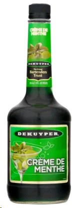 Dekuyper Liqueur Creme De Menthe Green 1L