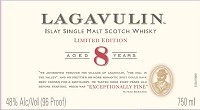 Lagavulin Scotch Single Malt 8 Year 750ml