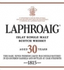 Laphroaig Scotch Single Malt 30 Year 750ml