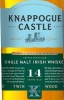 Knappogue Castle Irish Whiskey Single Malt 14 Year Twin Wood 750ml