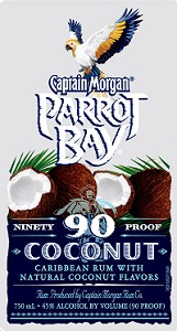 Captain Morgan Parrot Bay Rum Coconut 90@ 1L