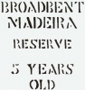 Broadbent Madeira Five Year Reserve 750ml