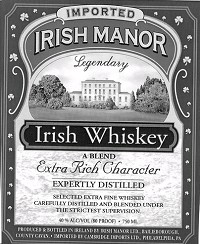 Irish Manor Irish Whiskey 750ml
